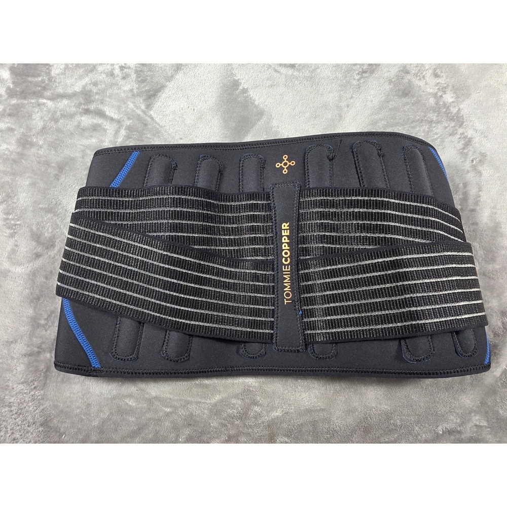 Tommie Copper Back Support Belt Unisex S/M Black Blue Copper Znergy 1821UR